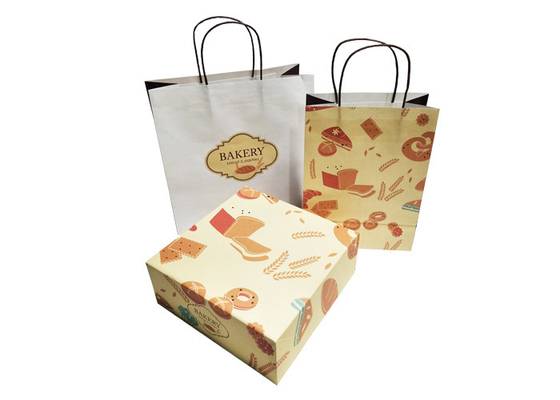 Good price 음식 급료 빵집 식사 케이크 포장 백색 크래프트 빵 종이 봉지 온라인으로