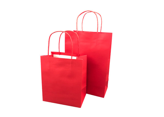 Good price 포장하는 생태 빨간 종이, 생물 분해성 쇼핑 백 주문을 받아서 만들어진 크기 온라인으로