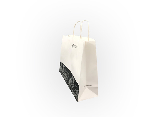 Good price 손잡이를 가진 백색 생태 서류상 포장/큰 종이 쇼핑 백 온라인으로